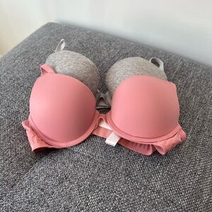 Victoria secret's pink bundle push up bra